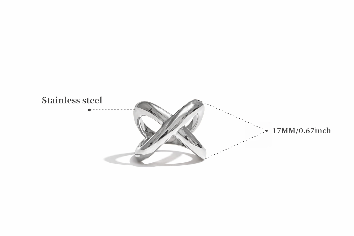 Crisscross Ring in Sterling Silver