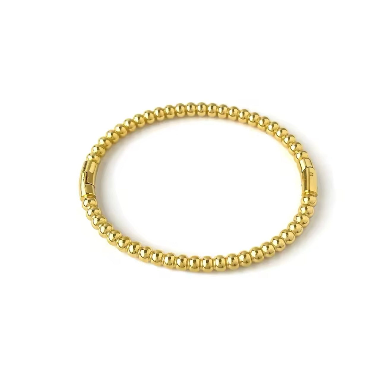 Beaded Bangle in 14K Gold