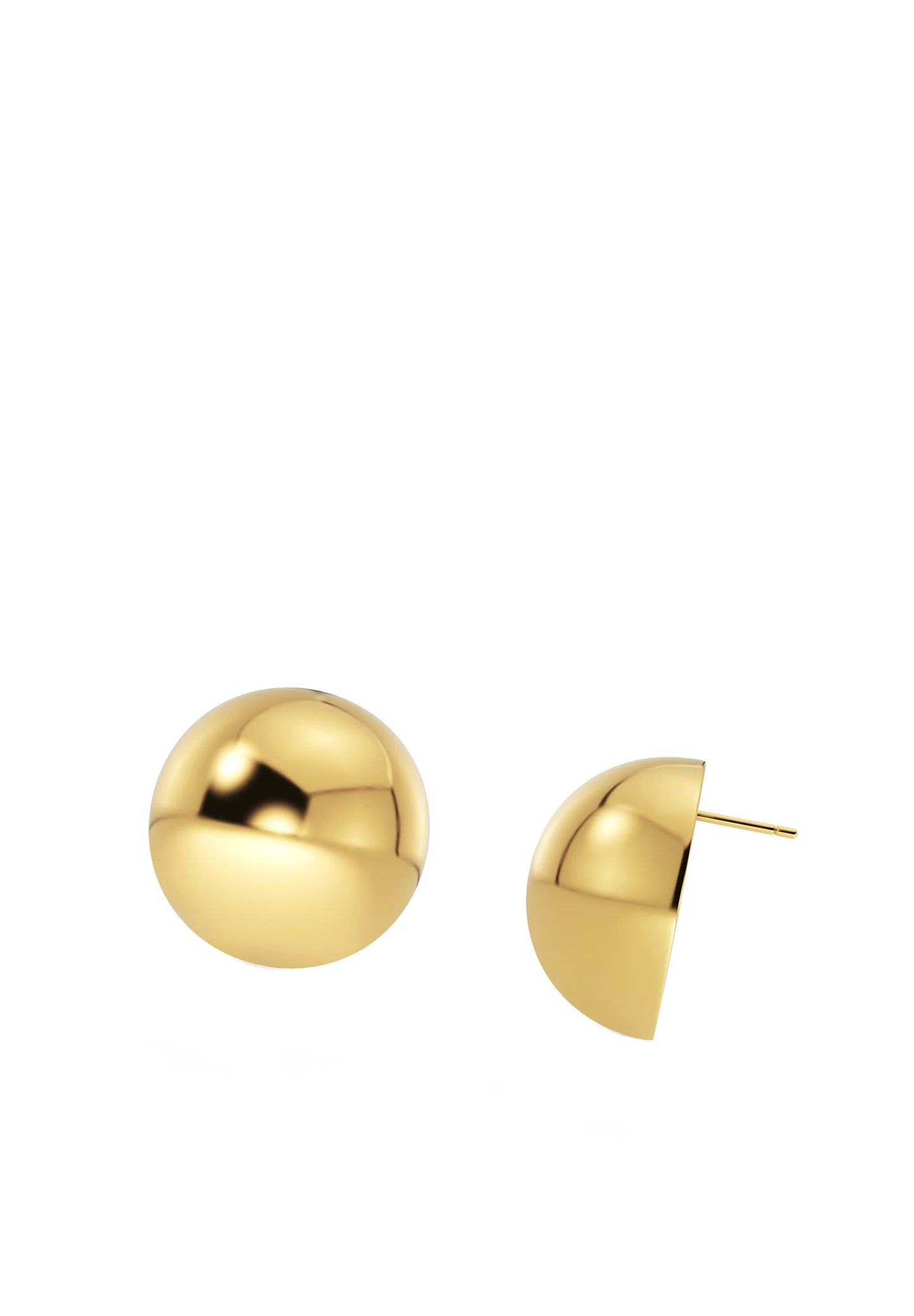 Button Dome Stud Earrings