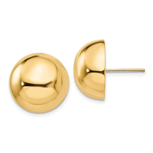 Button Dome Stud Earrings