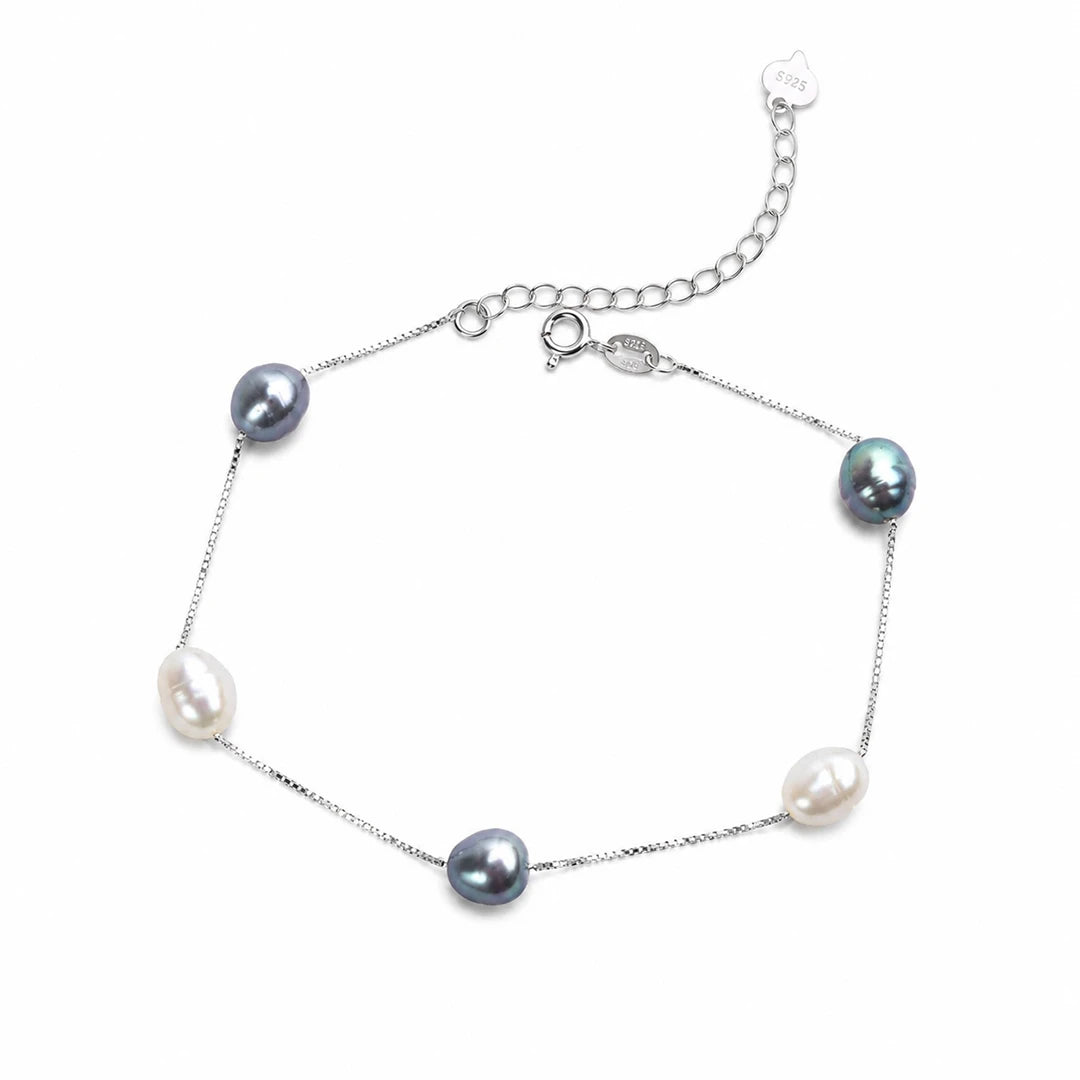 Zard Jewelry Baroque Cultured Freshwater Pearl Black and White