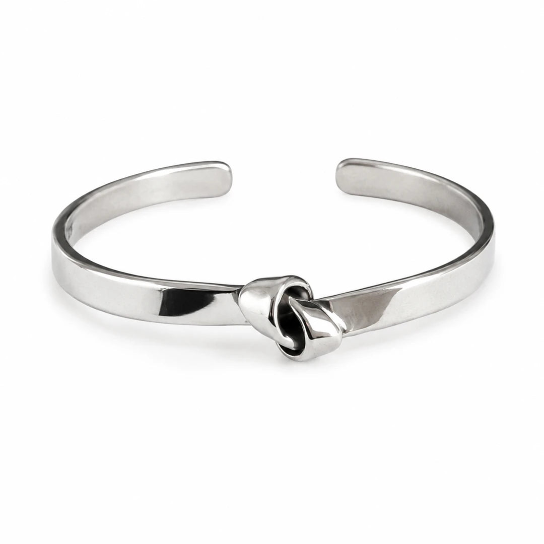 Zard Jewelry Minimalist Knot Cuff Bracelet