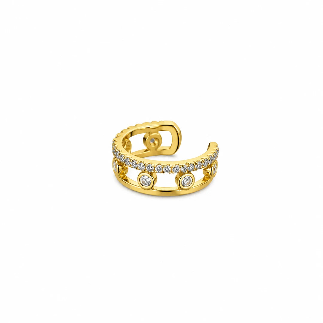 Ear Cuff in Gold, close-up detail view