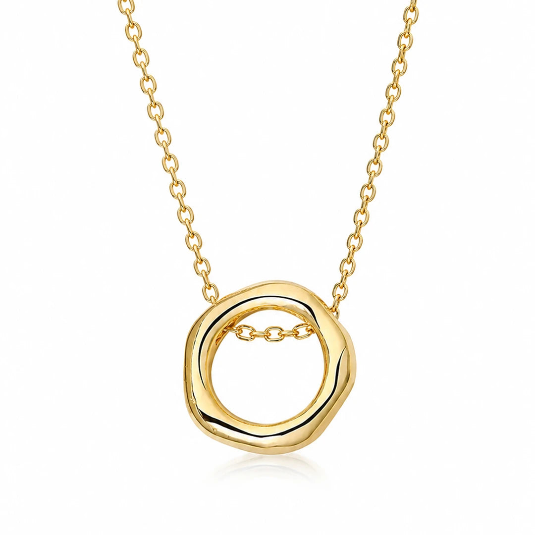 Zard Jewelry Irregular Infinity Hoop Necklace