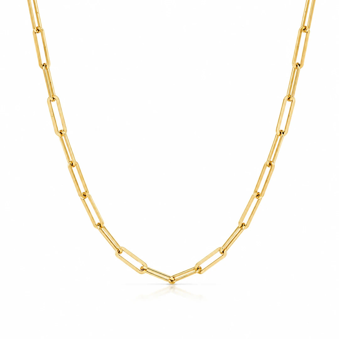 Zard Jewelry Paperclip Link Chain Necklace
