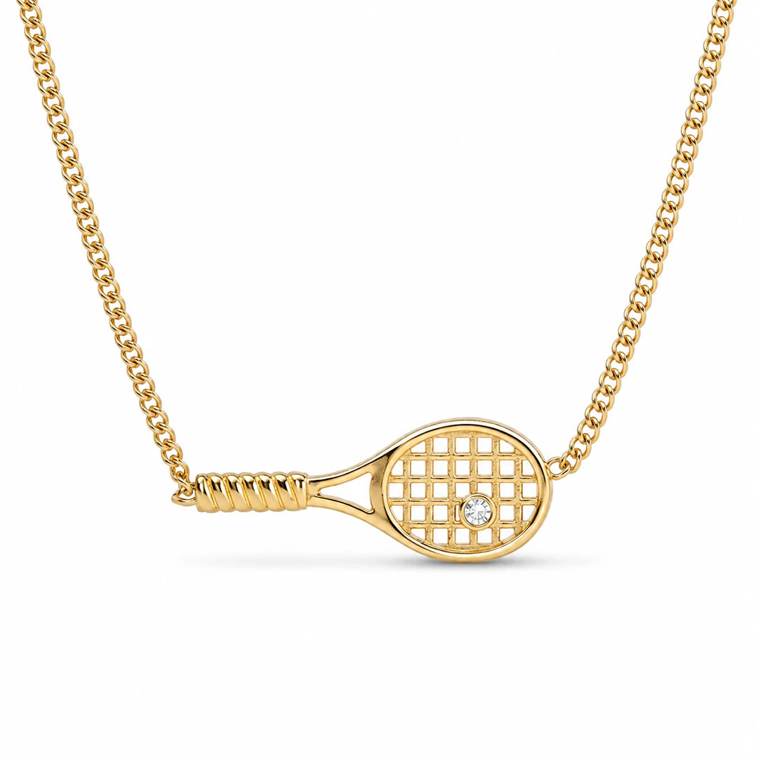 Zard Jewelry Tennis Racket Charm Necklace