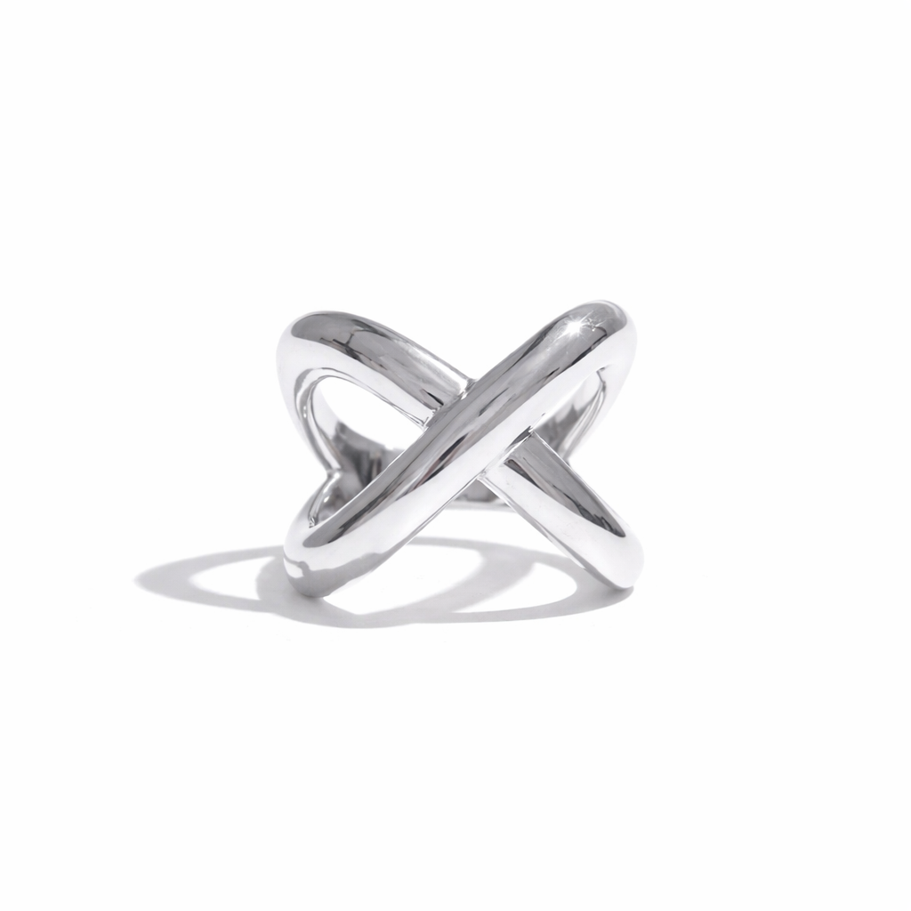 Crisscross Ring in Sterling Silver