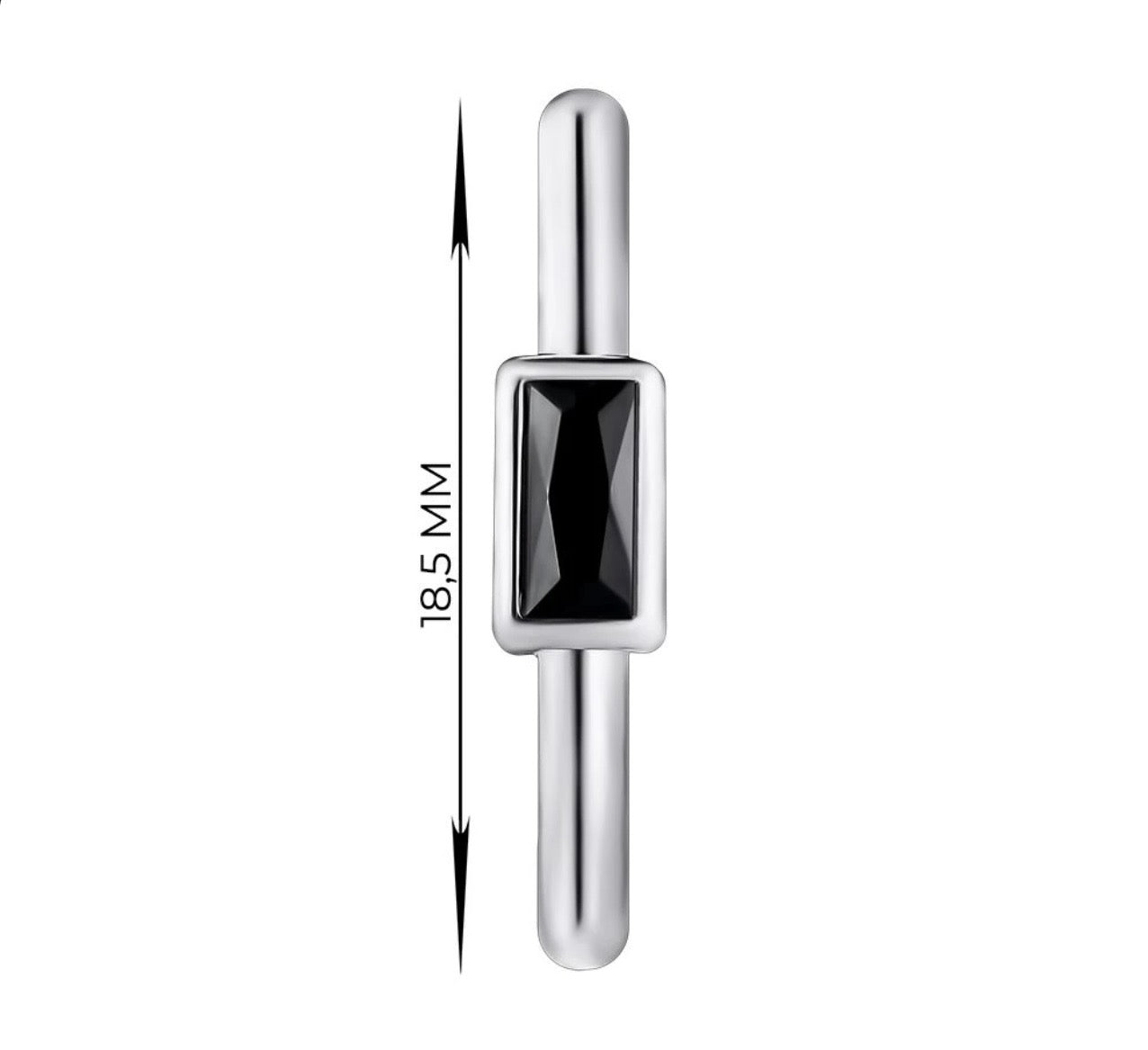 Black Onyx Huggie Hoop Earrings