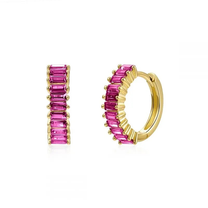 Huggie Hoop Stacked Earrings