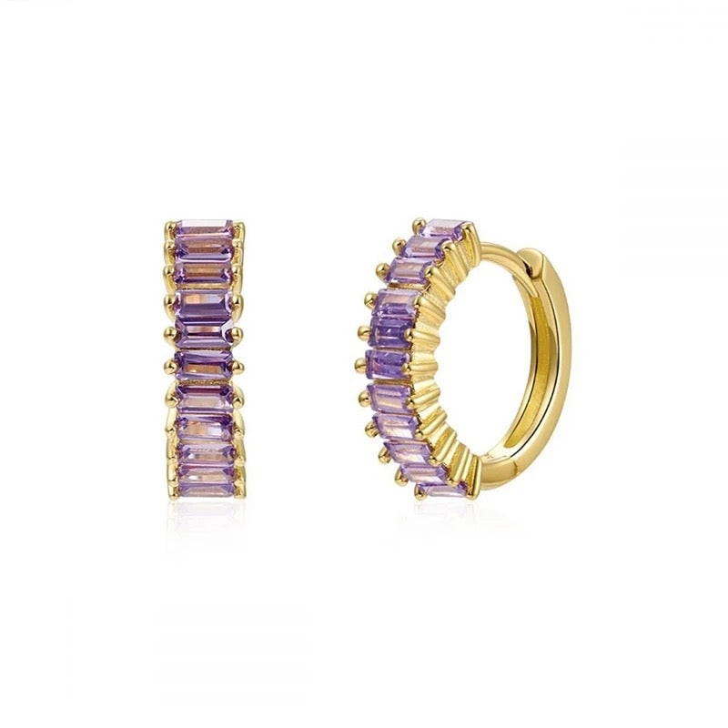 Huggie Hoop Stacked Earrings