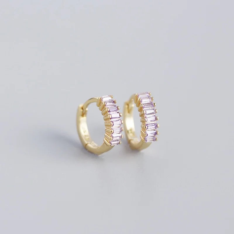 Huggie Hoop Stacked Earrings