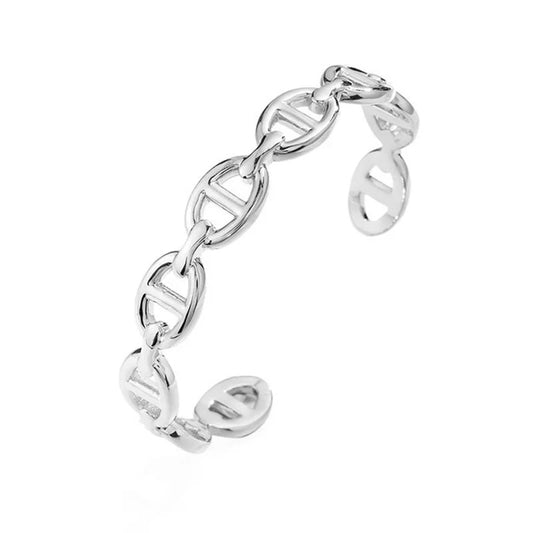 Marina Linked Chain Cuff Bracelet