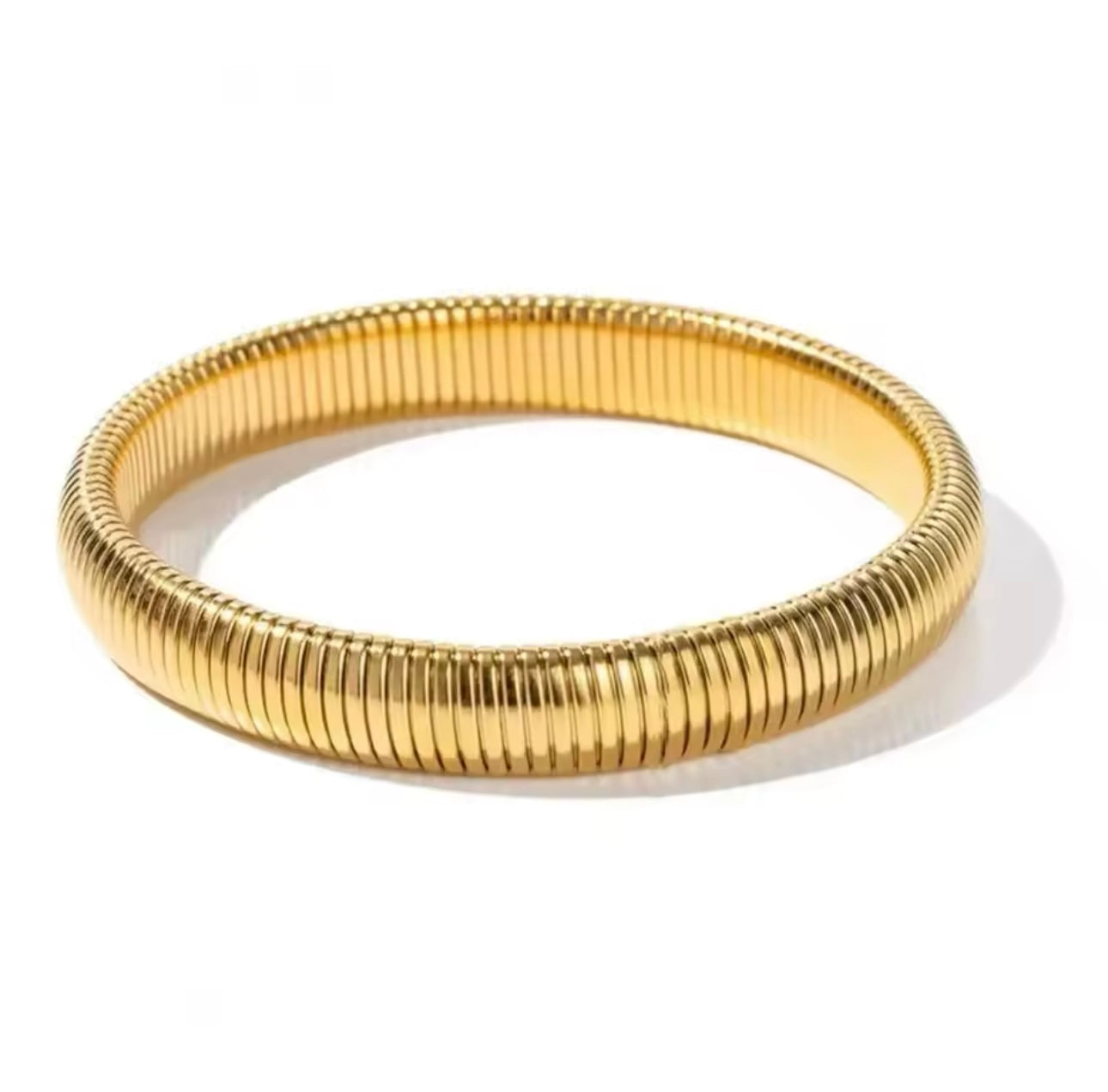 Stretch Cuff Bracelet in Gold Vermeil