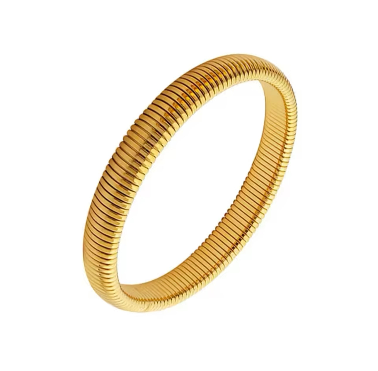 Stretch Cuff Bracelet in Gold Vermeil