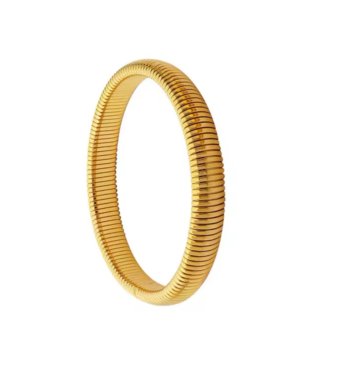 Stretch Cuff Bracelet in Gold Vermeil