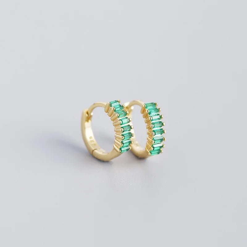 Huggie Hoop Stacked Earrings