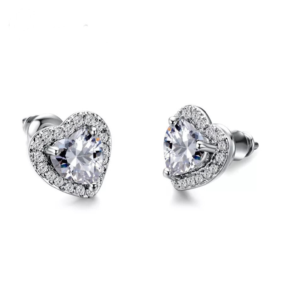 Heart Stud Earrings