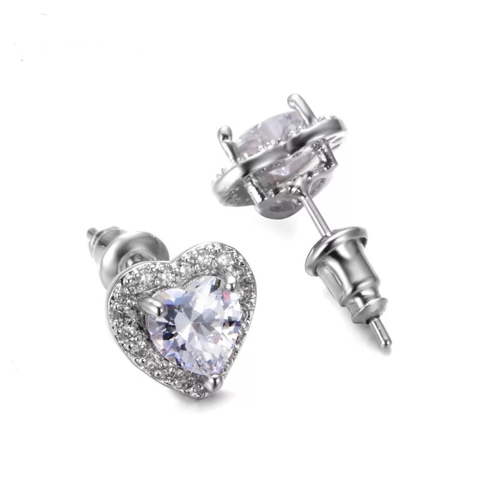 Heart Stud Earrings