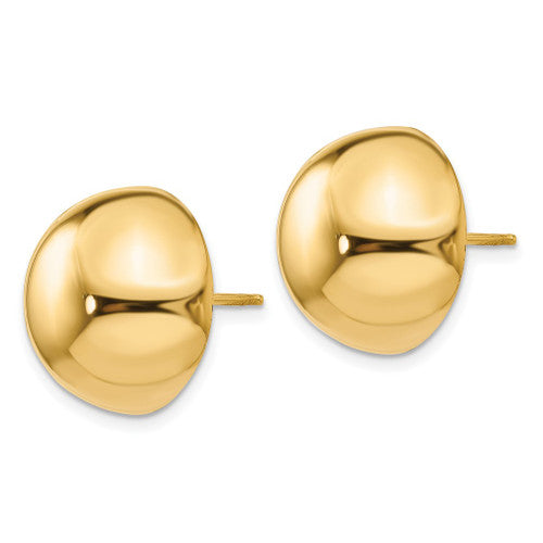 Button Dome Stud Earrings