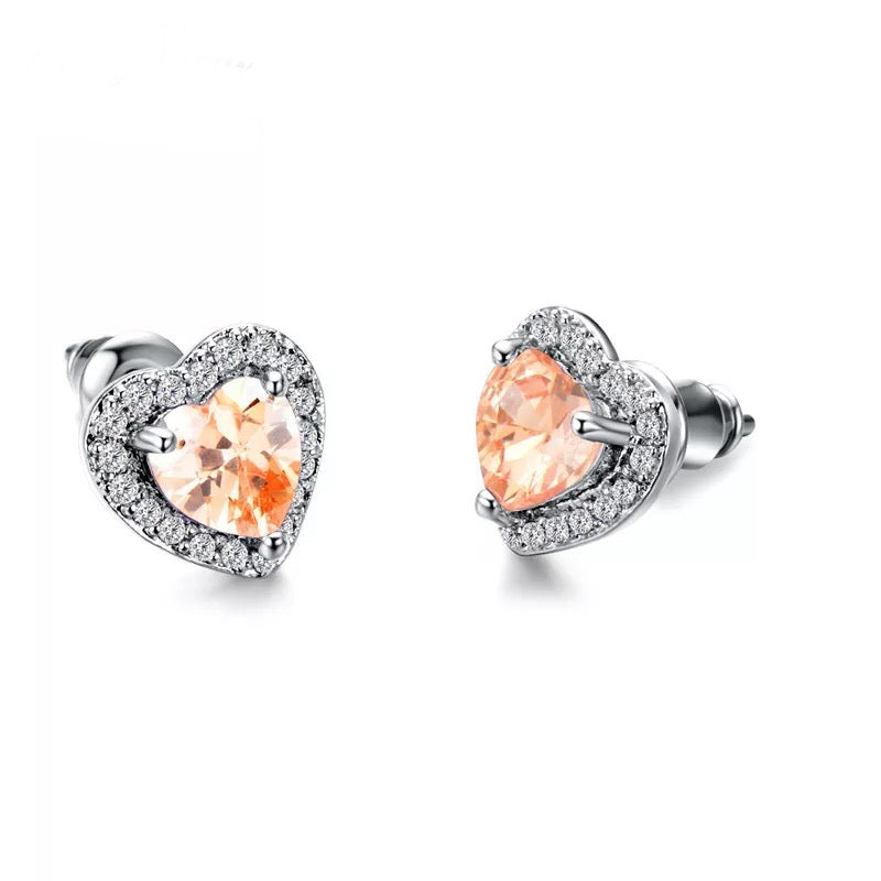 Heart Stud Earrings