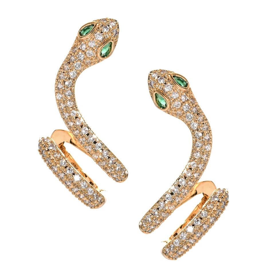 Serpent Ear Cuff Climber Earrings