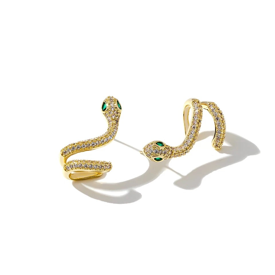 Serpent Ear Cuff Climber Earrings