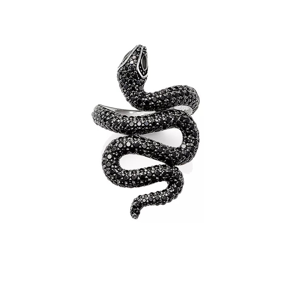 Serpentine Wrap Ring in 925 Sterling Silver