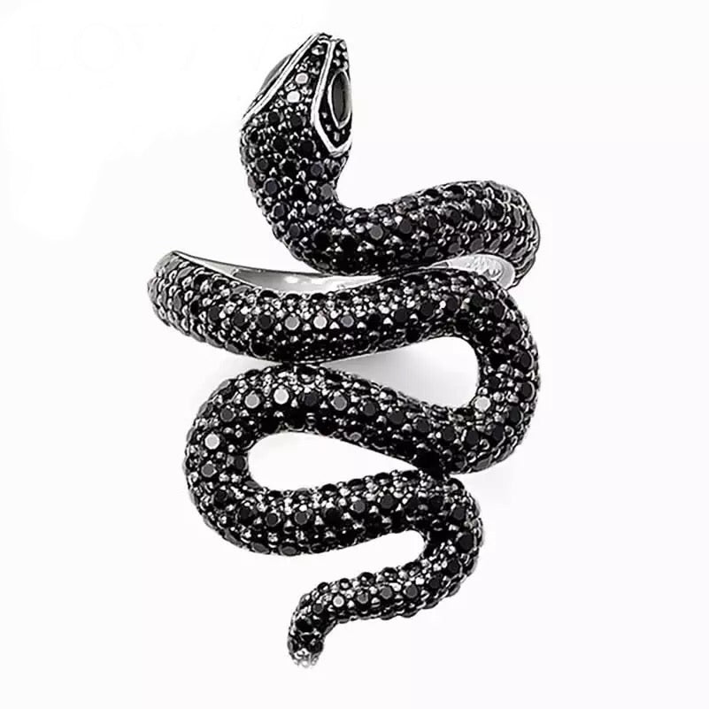 Serpentine Wrap Ring in 925 Sterling Silver