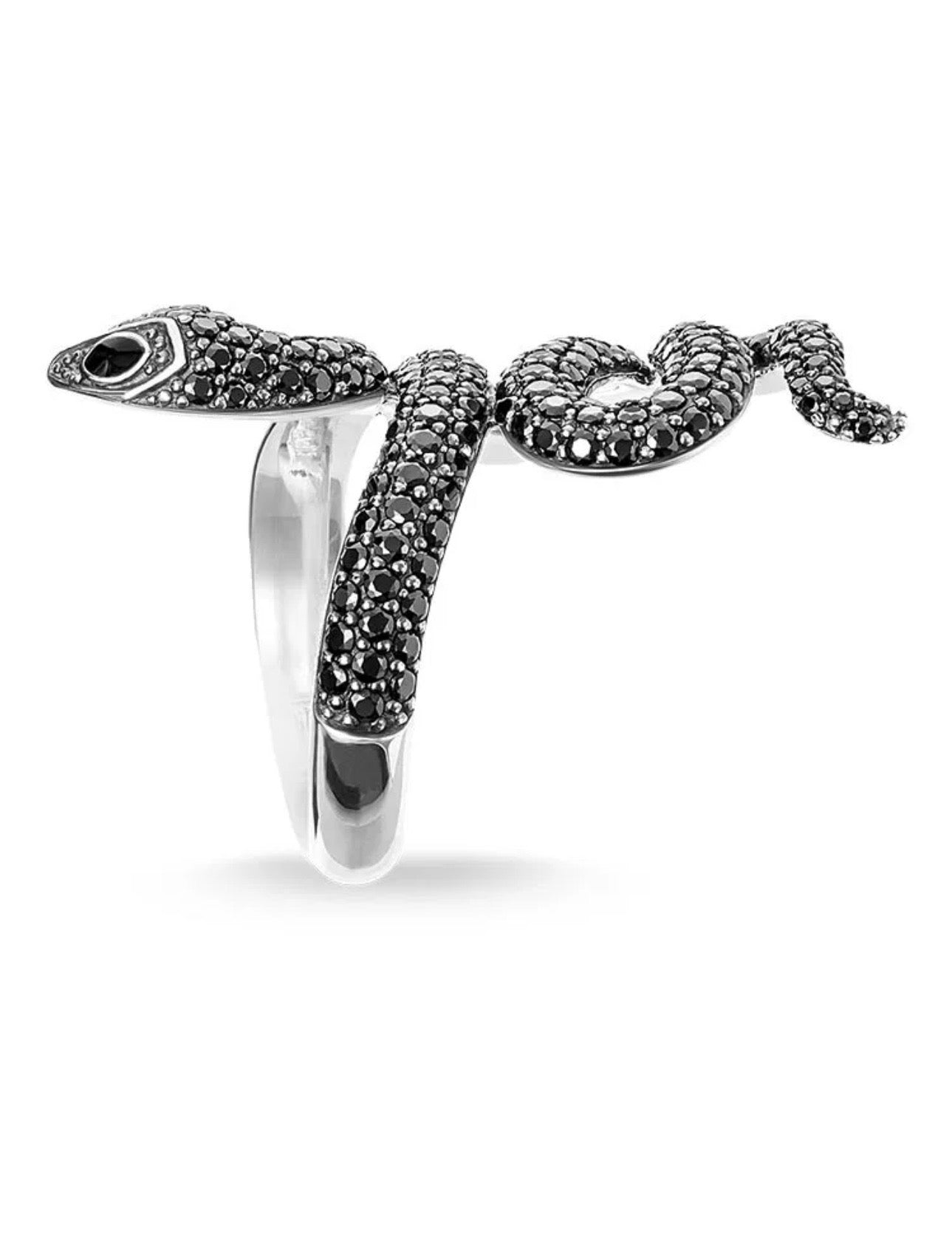 Serpentine Wrap Ring in 925 Sterling Silver