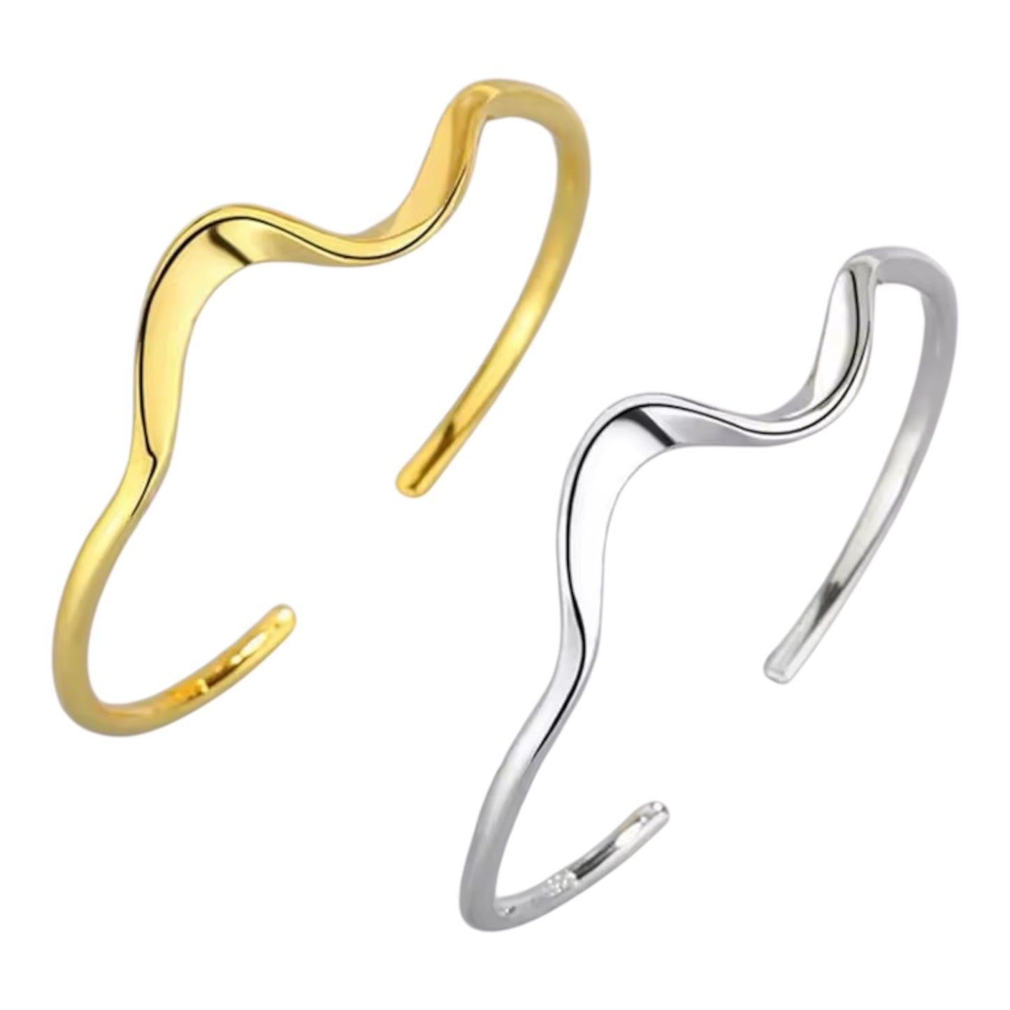 Wavy Designe Cuff Bracelet