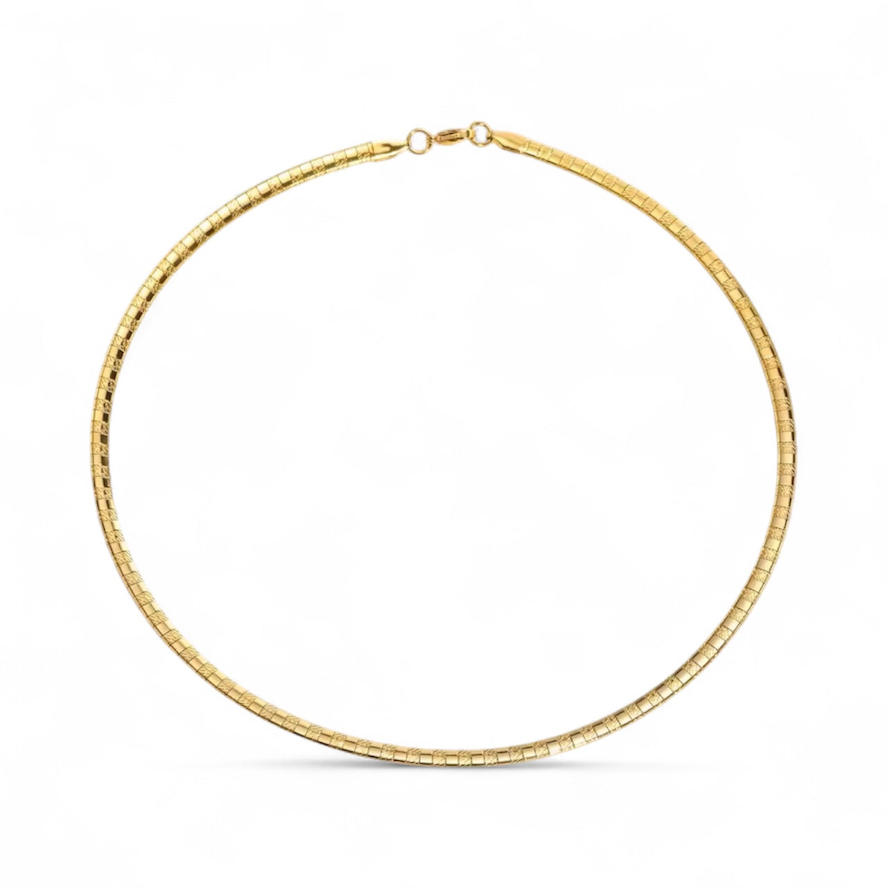 Geometric Collar Necklace in Gold Vermeil