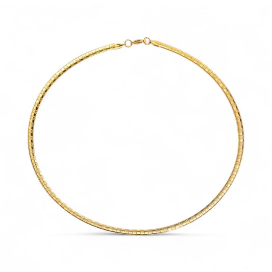 Geometric Collar Necklace in Gold Vermeil