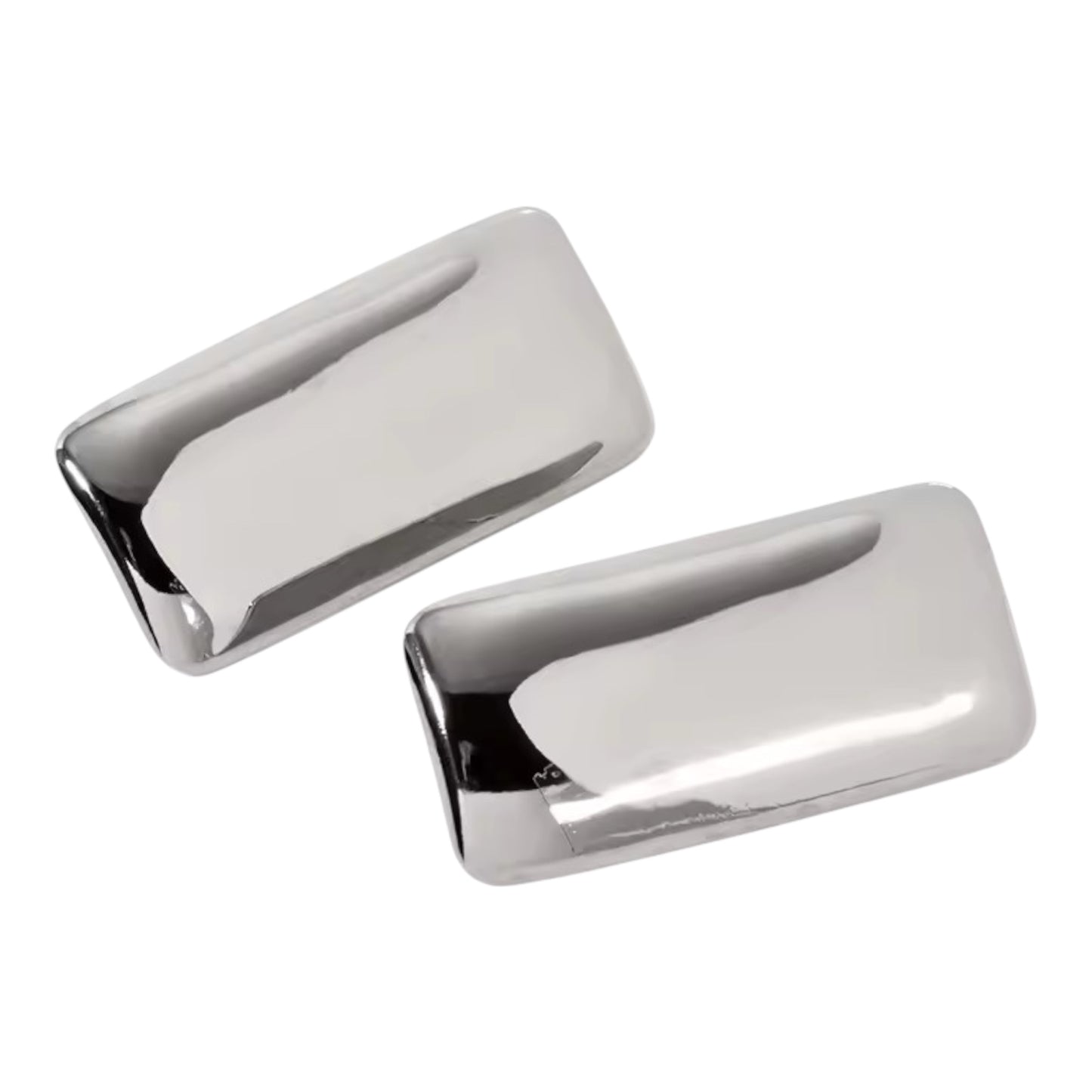 Bold Rectangualr Stud Earrings