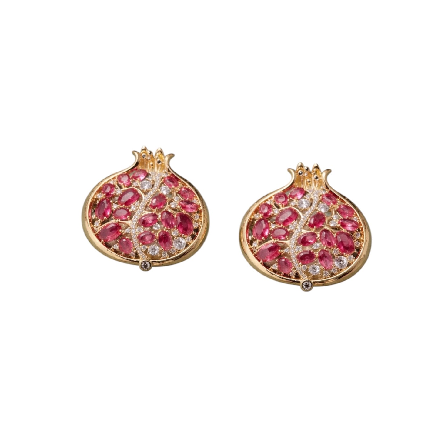 Pomegranate Sparkle Brooch in Cubic Zirconia Accent