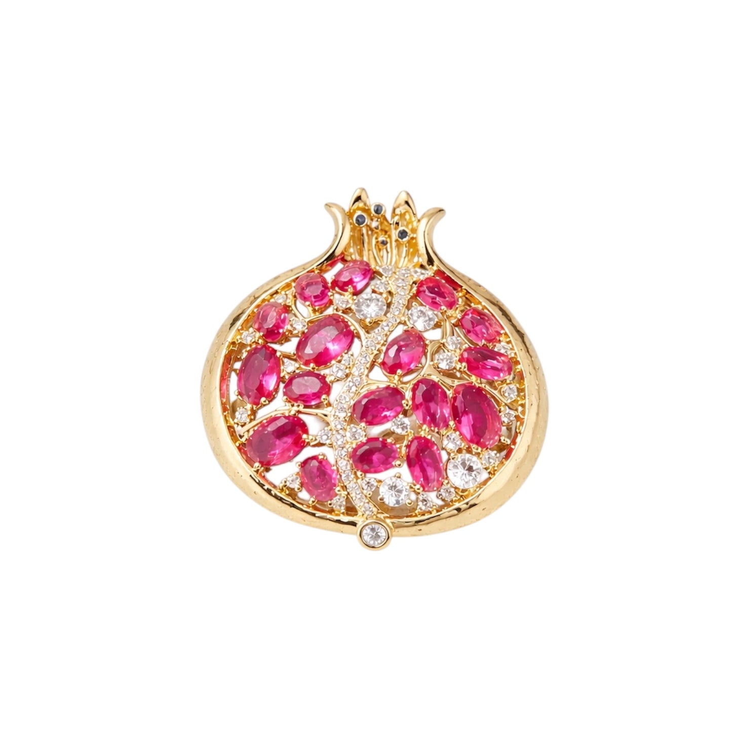 Pomegranate Sparkle Brooch in Cubic Zirconia Accent