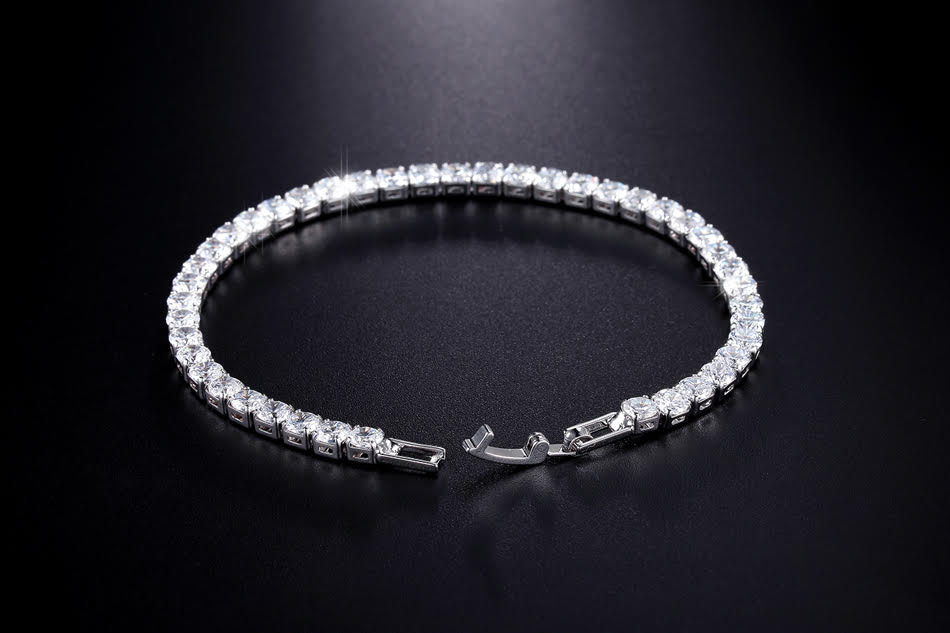 Classic 4 Prong Cubic Zirconia Eternity Tennis Bracelet