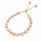 Baroque Pearl Beaded Pull-Through Bolo Bracelet