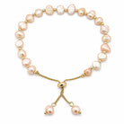 Baroque Pearl Beaded Pull-Through Bolo Bracelet, alternate angle