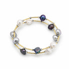 Zard Jewelry Baroque Pearl Spiral Wrap Bracelet
