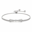 Zard Jewelry Bow Bolo Bracelet in CZ Accent