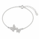 Zard Jewelry Double Butterfly Link Chain Bracelet