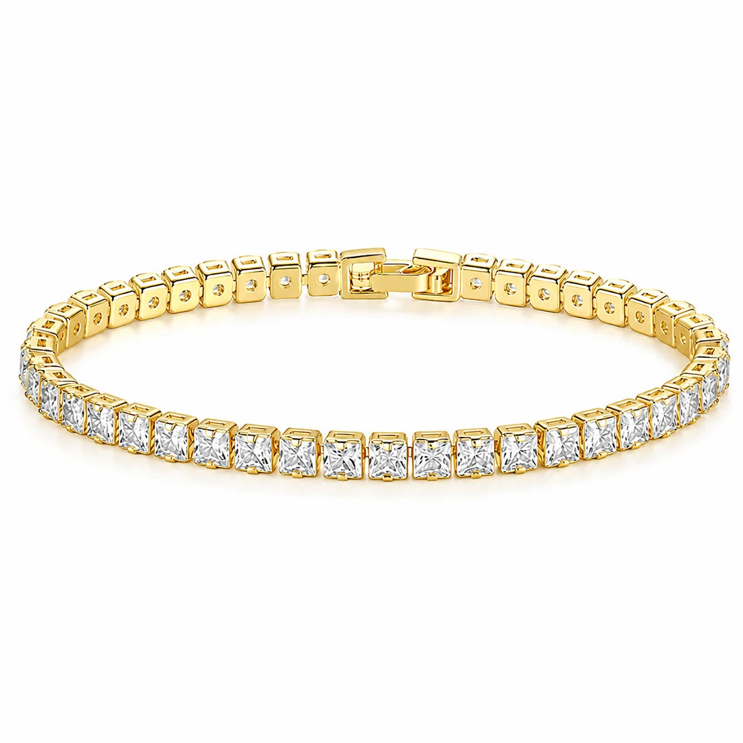 Zard Jewelry Gold Tennis Bracelet in CZ Accent