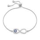 Zard Jewelry Infinity Blue Evil Eye Charm Bolo Bracelet