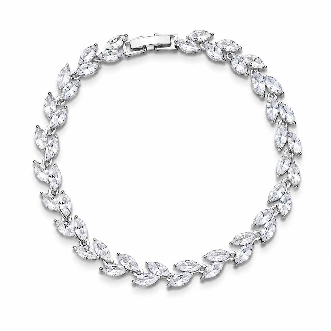 Zard Jewelry Marquise-Cut CZ Bracelet