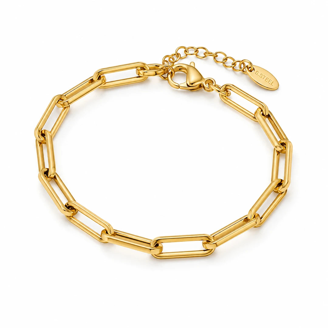 Zard Jewelry Paper Clip Link Bracelet
