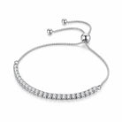 Zard Jewelry Tennis Bolo Bracelet in Clear Cubic Zirconia and 925 Sterling Silver