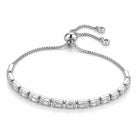Zard Jewelry Tennis Bracelet in Emerald-Cut CZ Accent