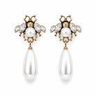 Zard Jewelry Bumblebee Pearl Teardrop Vintage Drop Earring