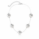 Zard Jewelry Chunky Beaded Station Collar Necklace