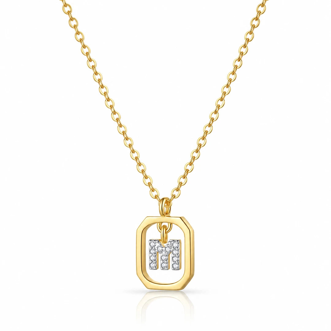 Zard Jewelry Personalized Initial Pendant Necklace